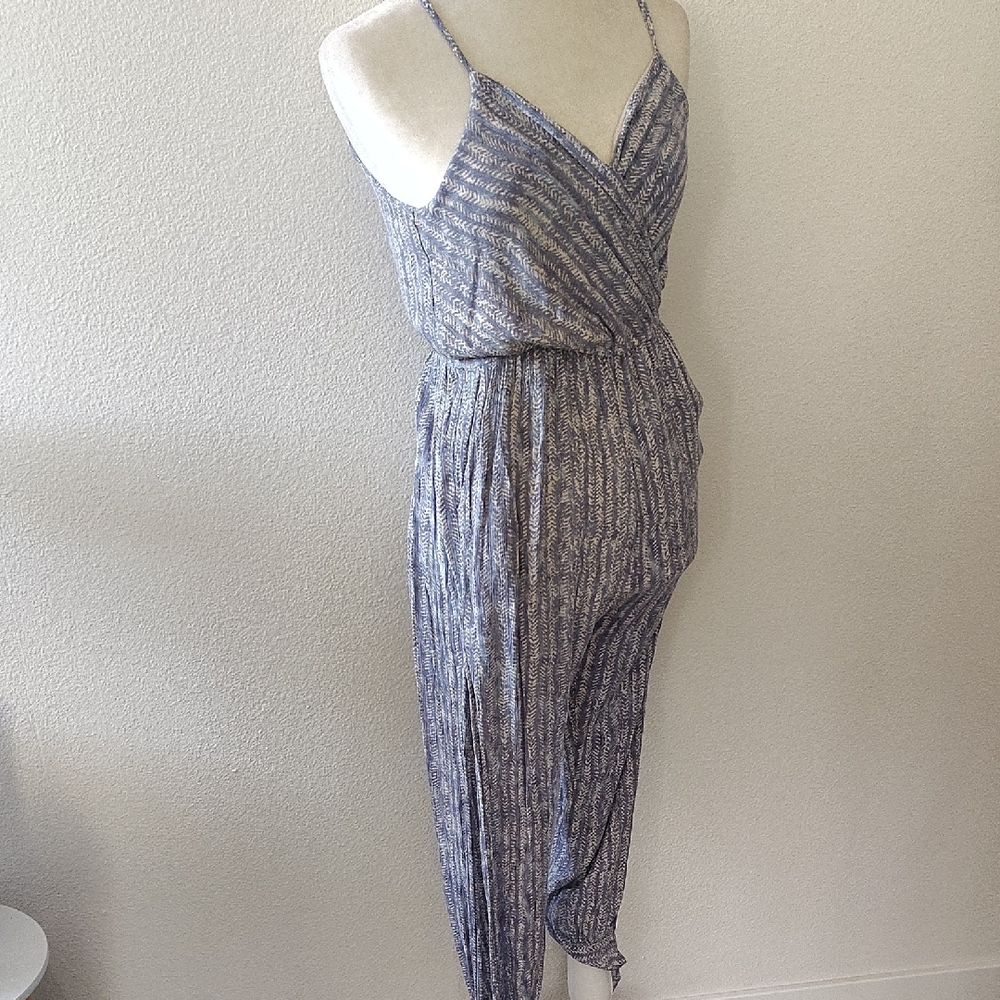 Vici Bohemian Spaghetti Strap Jumpsuit With Pockets Size Small
